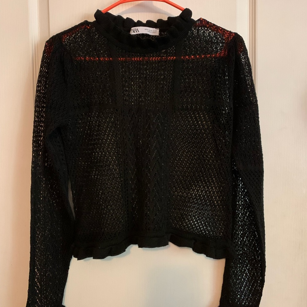 Zara pointelle sweater - Picture 9 of 13